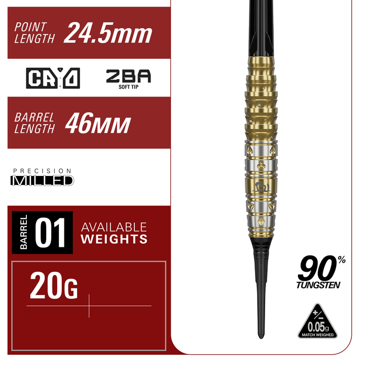 Target Japan Morita Mayuko Prime Series Mayo Gen 7.5 Softdarts Maße Barrel