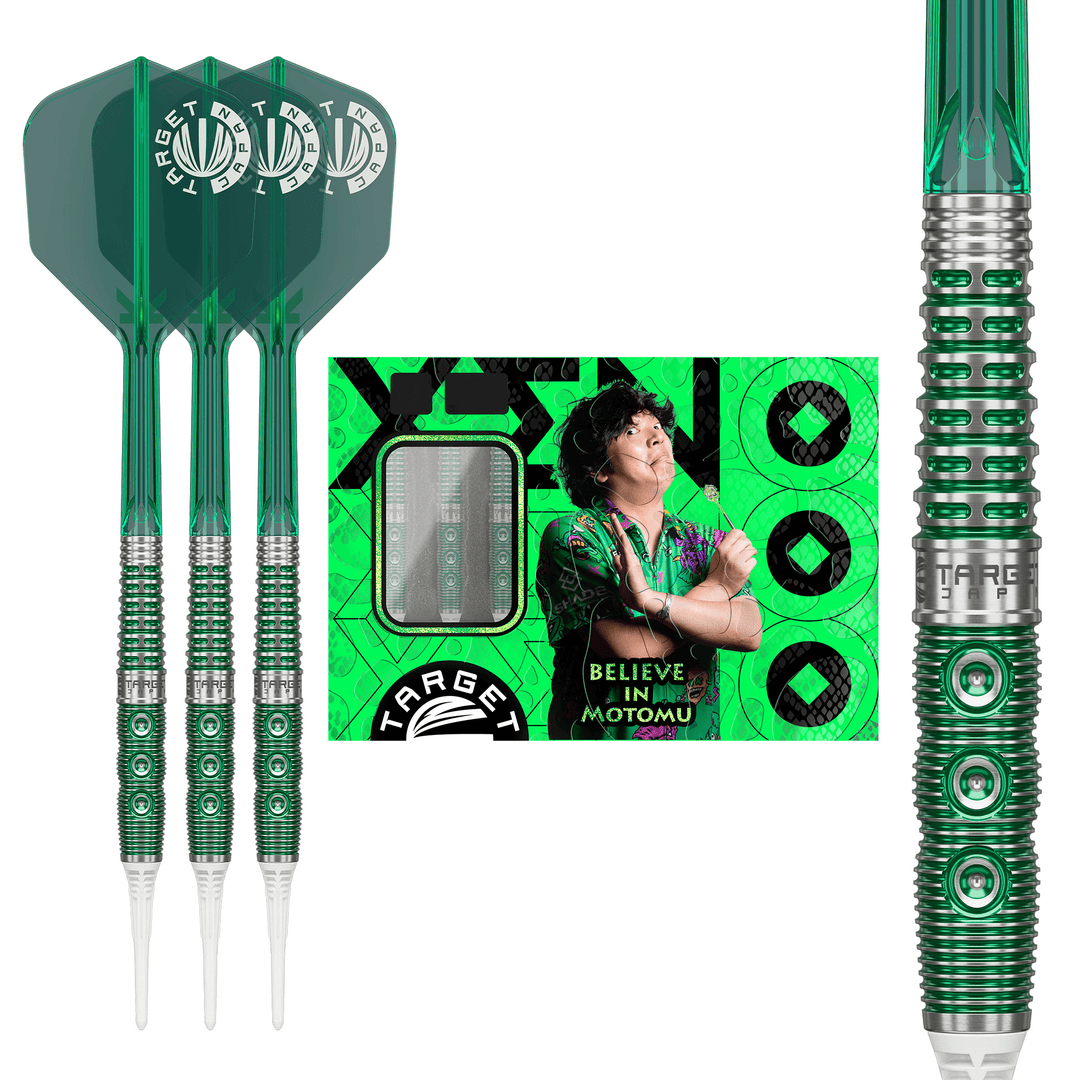 Target Japan Motomu Sakai Prime Series Xeno Gen 1 Softdarts Packungsinhalt