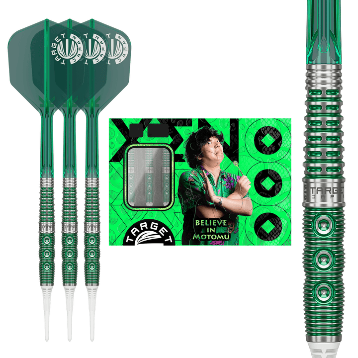 Target Japan Motomu Sakai Prime Series Xeno Gen 1 Softdarts Packungsinhalt