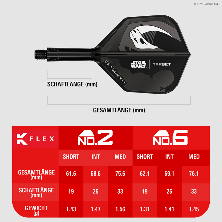 Target K-Flex Mandalorian NO2 (6 Stück) Details Größen