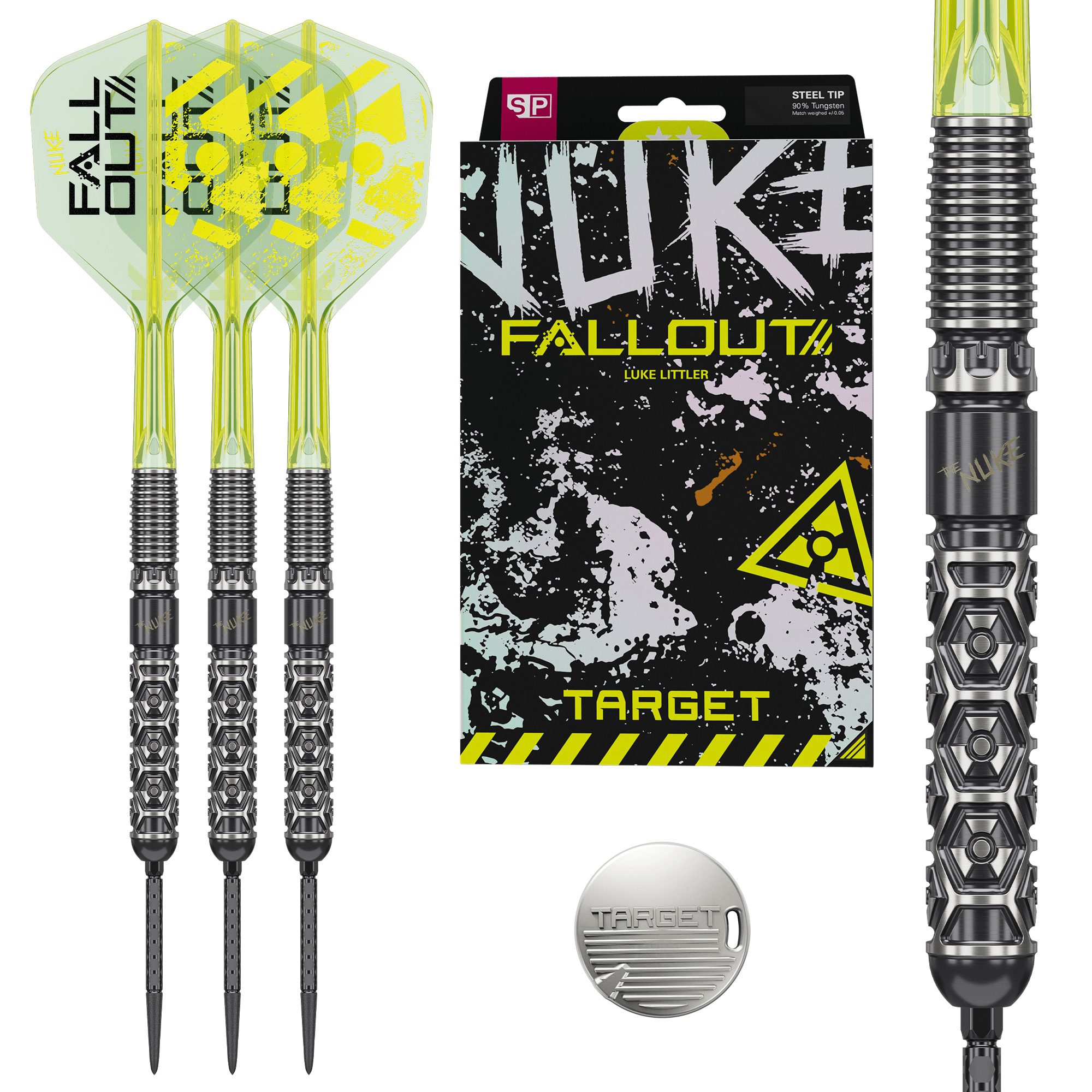 Target Luke Littler Fallout Swiss Point Steeldarts Packungsinhalt