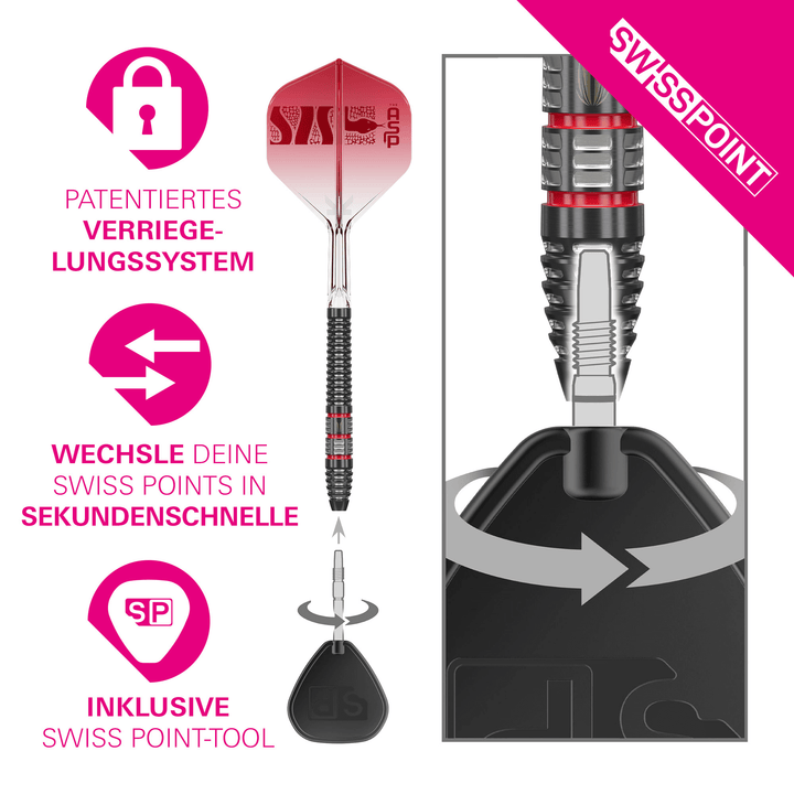 Target Nathan Aspinall 95K Swiss Point Steeldarts Detail Swiss Point