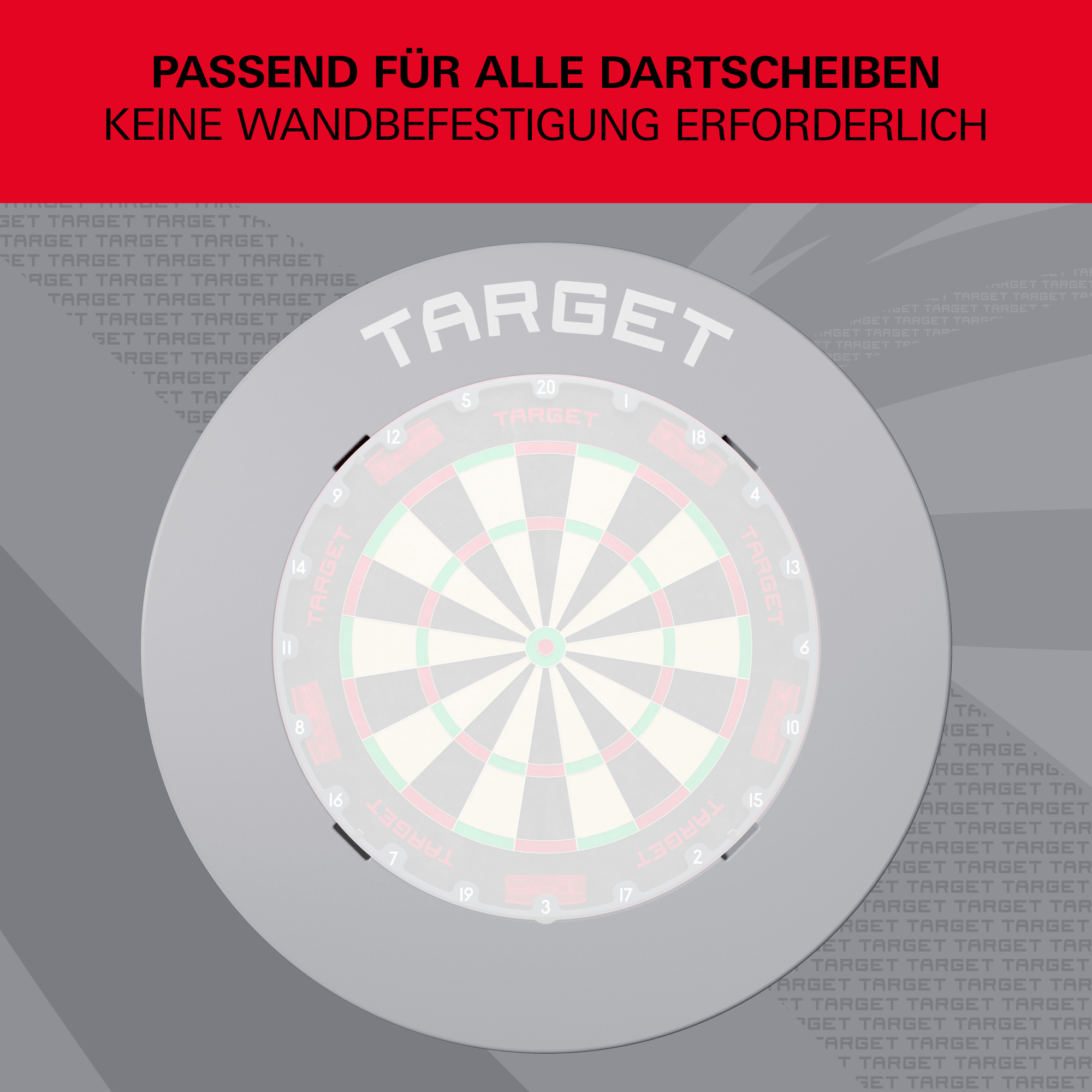 Target Notched Surround - Grau Kompatibilität