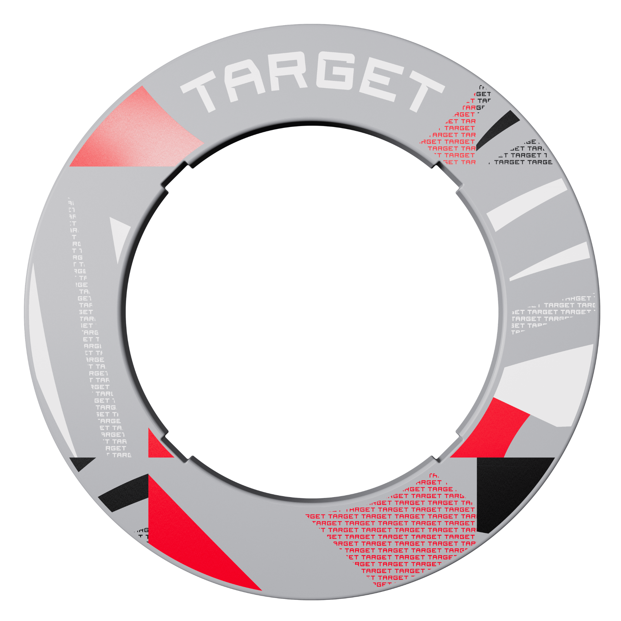 Target Notched Surround - Grau gemustert