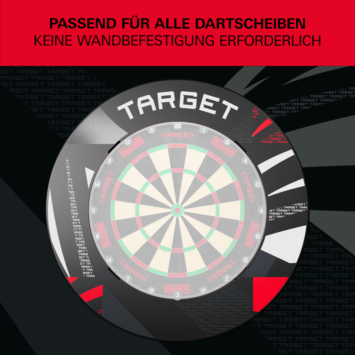 Target Notched Surround - Schwarz gemustert Kompatibilität