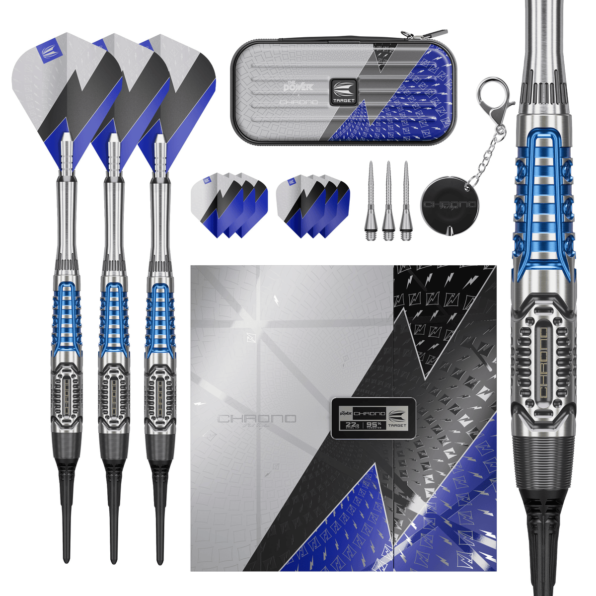 Target Phil Taylor Power Chrono Softdarts Packungsinhalt
