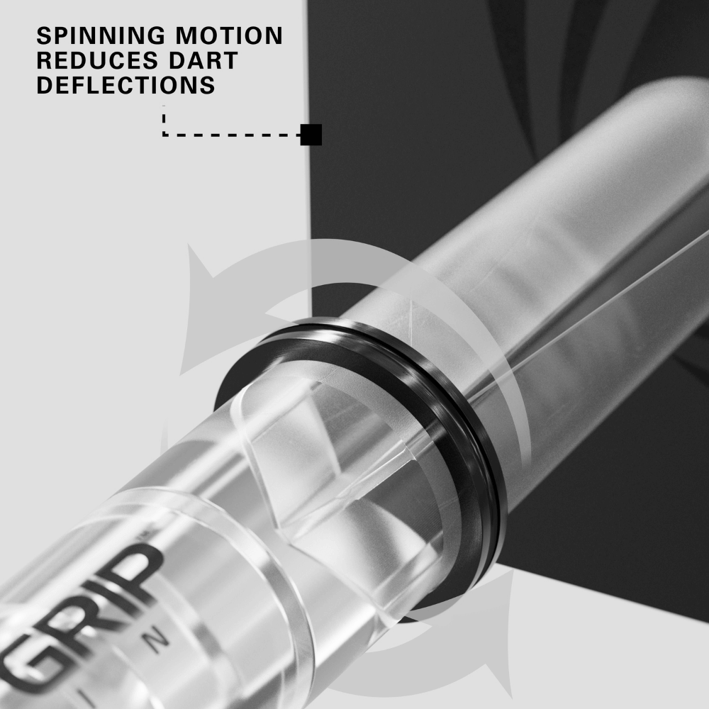 Target Pro Grip Spin Shafts - Transparent (9 Stück) Detail