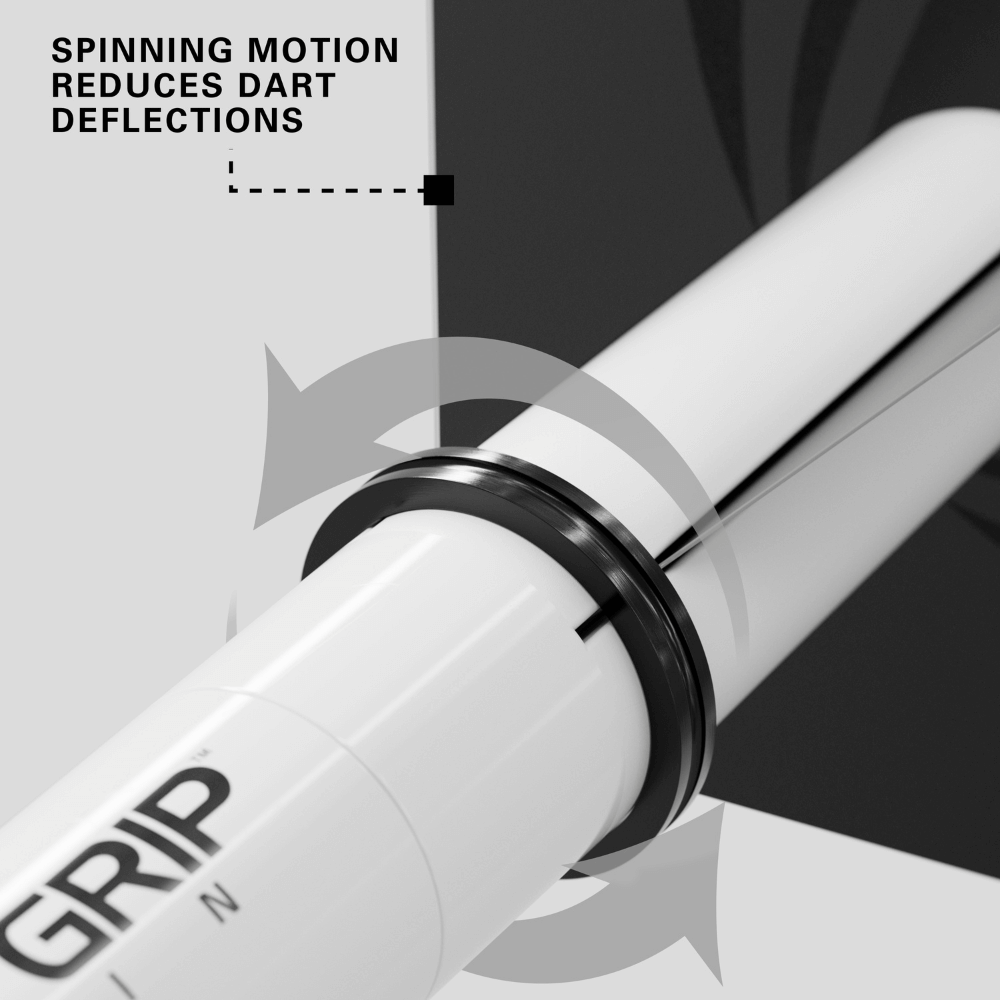 Target Pro Grip Spin Shafts - Weiß (9 Stück) Detail