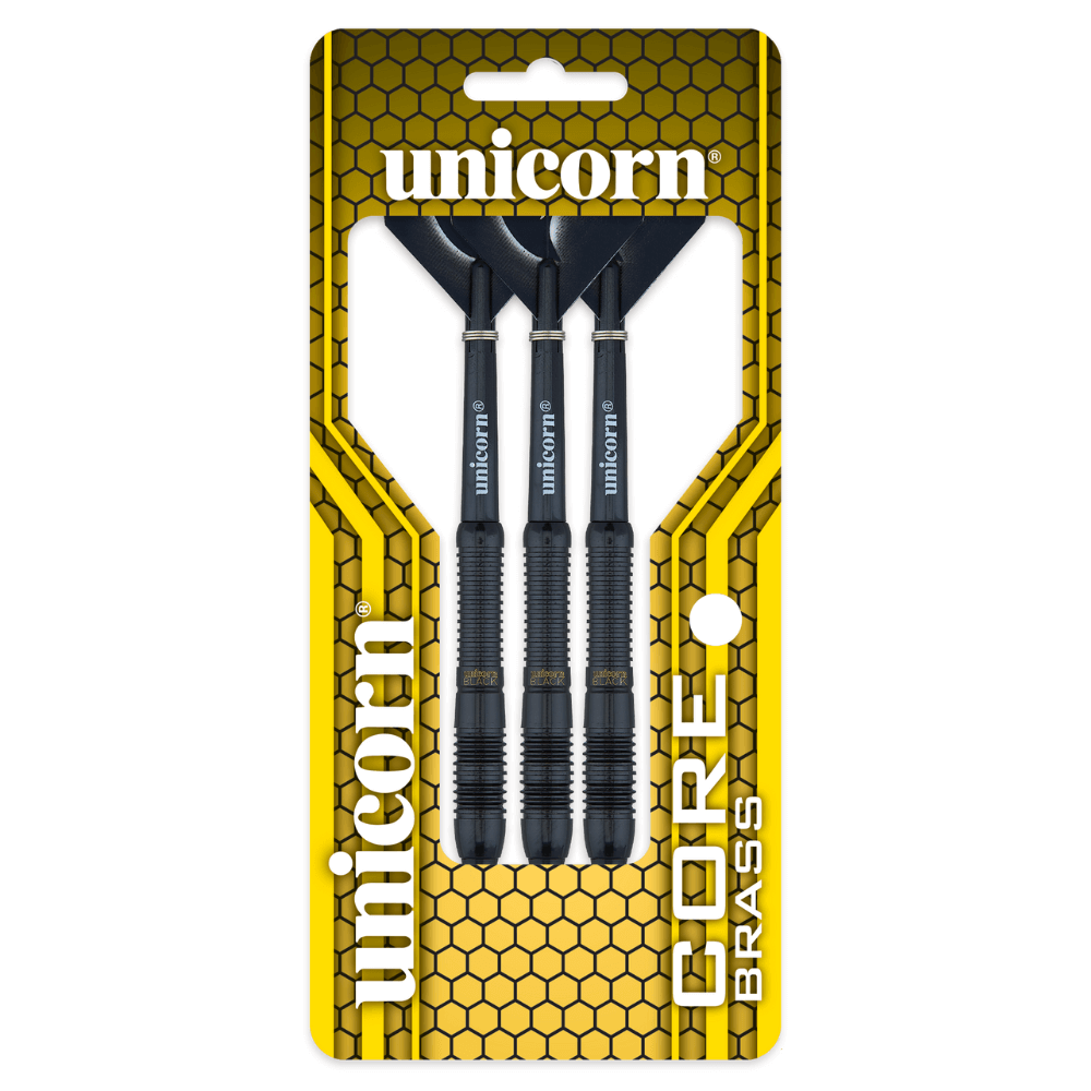 Unicorn Core Black Brass 2 Softdarts Packung 