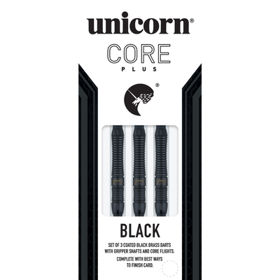 Unicorn Core Plus Win Black Brass Softdarts Packung 