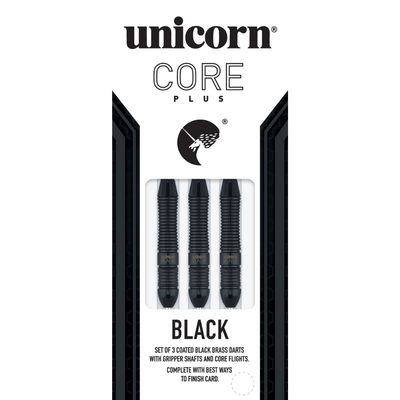 Unicorn Core Plus Win Black Brass Steeldarts Packung