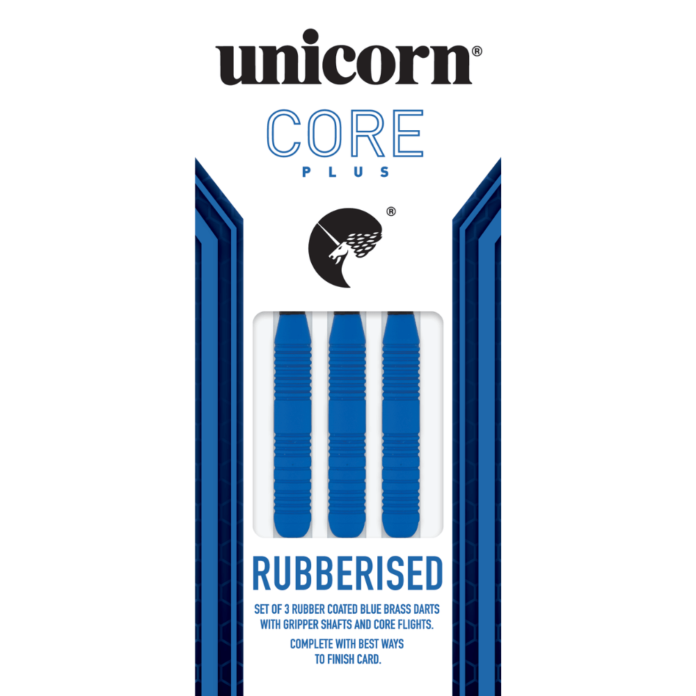 Unicorn Core Plus Win Blue Brass Steeldarts Packung
