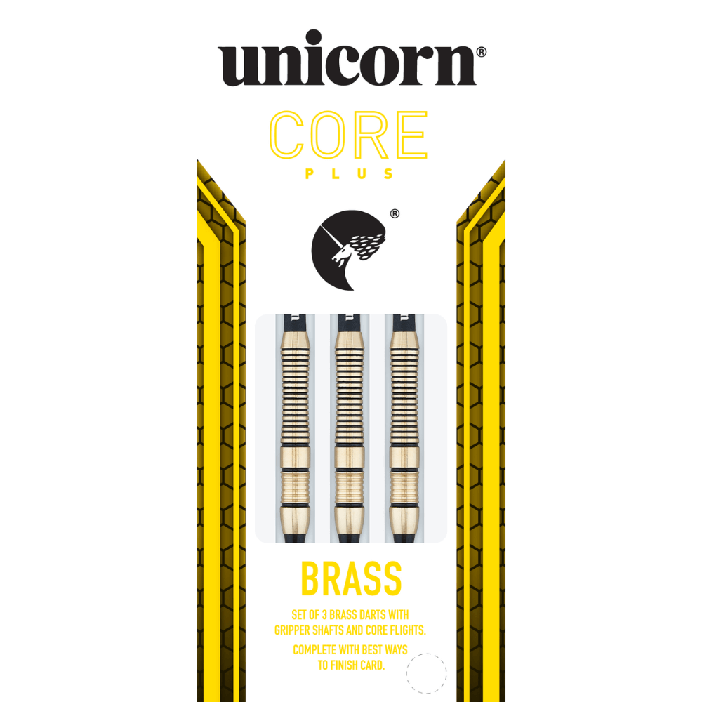 Unicorn Core Plus Win Brass Softdarts Packung 