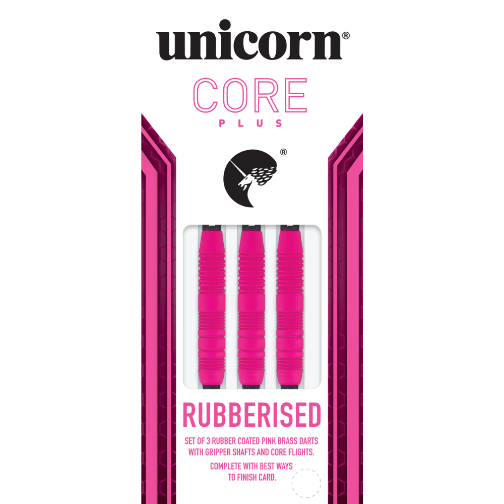 Unicorn Core Plus Win Pink Brass Softdarts Packung 