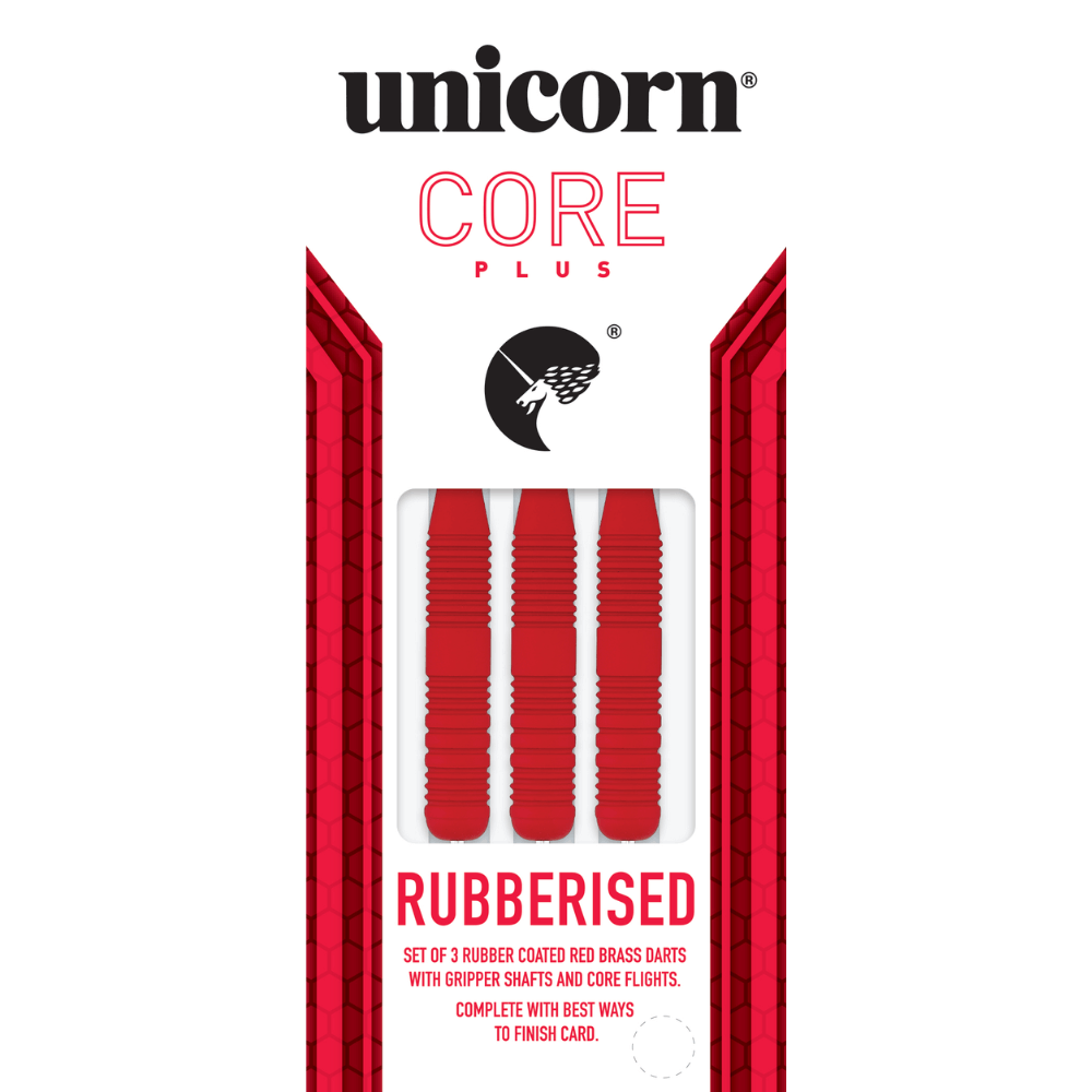 Unicorn Core Plus Win Red Brass Steeldarts Packung