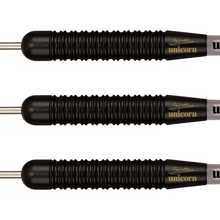 Unicorn Gary Anderson Black Brass Steeldarts Detail