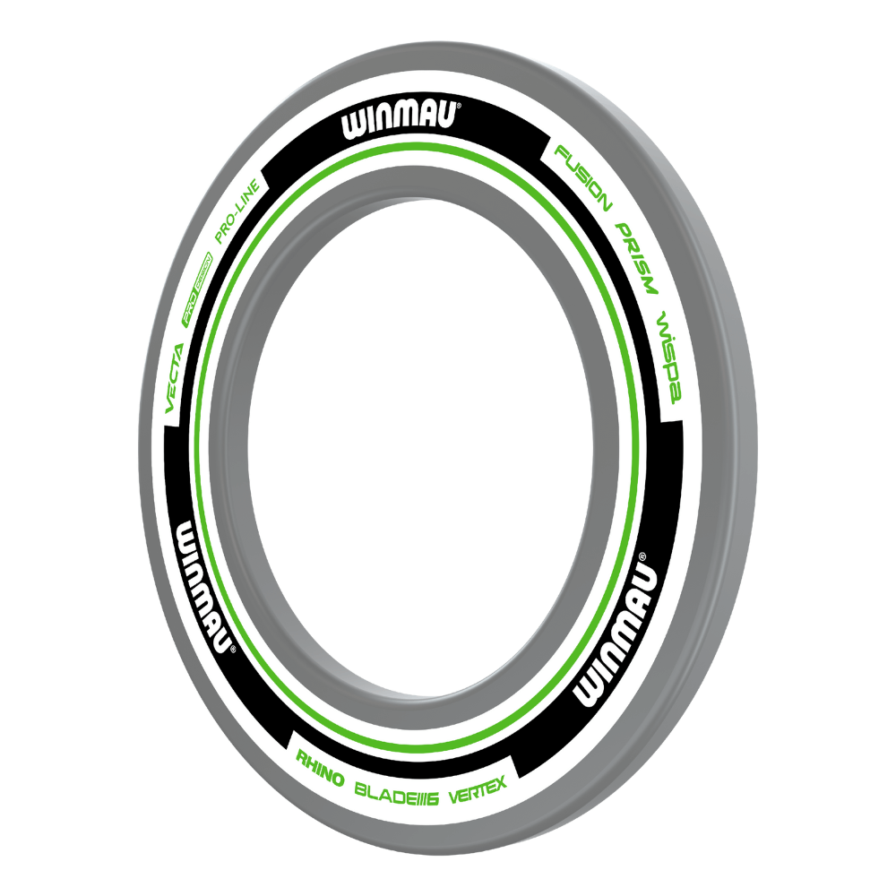 Winmau Advance White Green Surround Detail