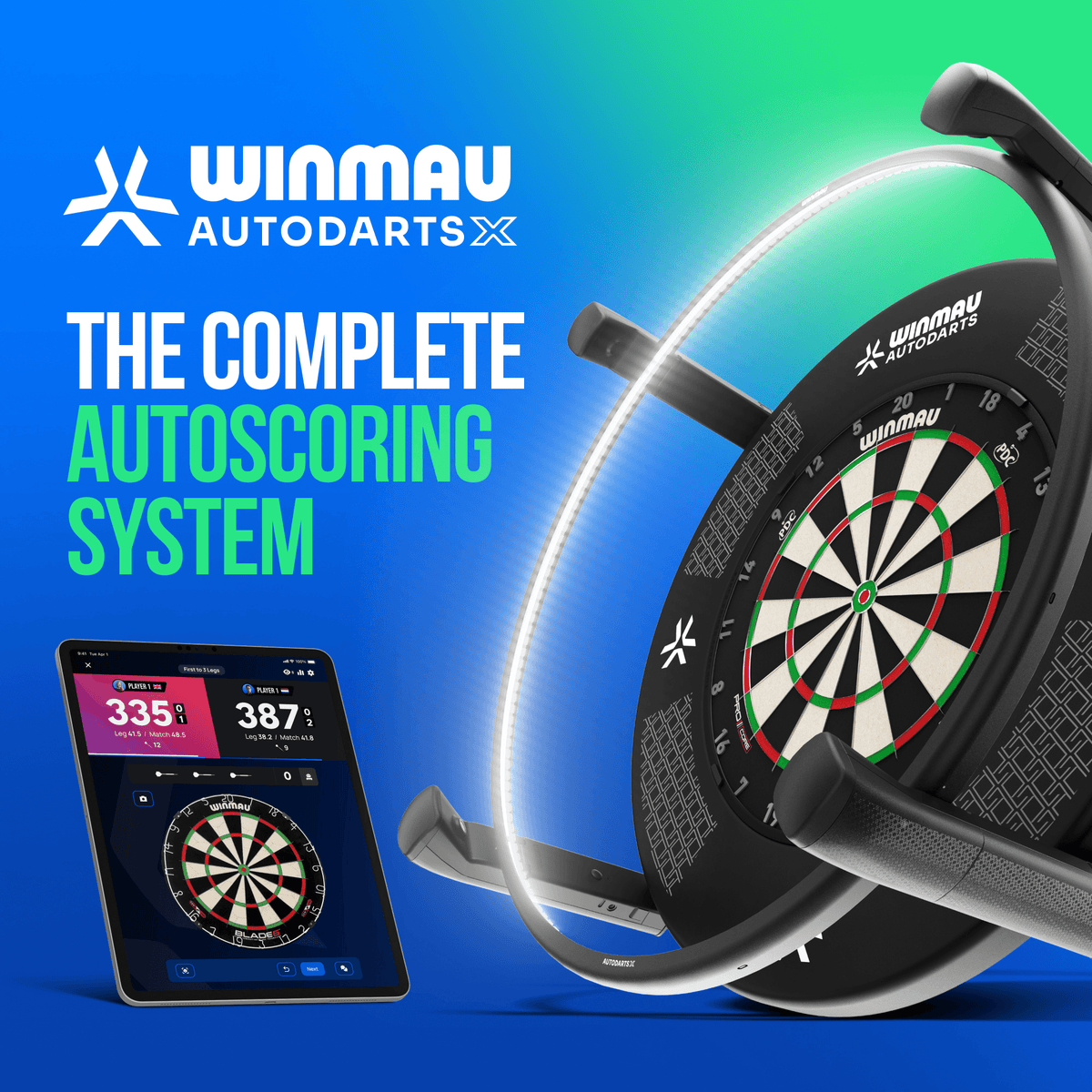 Winmau Autodarts X Autoscoring System  Komplettsystem mit Handy