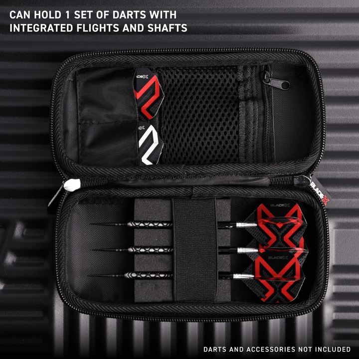 Winmau Blade X Armor G1 dart bag detail 2 open