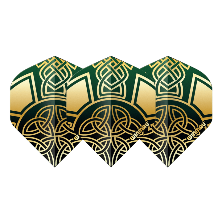 Winmau Delta Brendan Dolan Black & Gold Flights Set