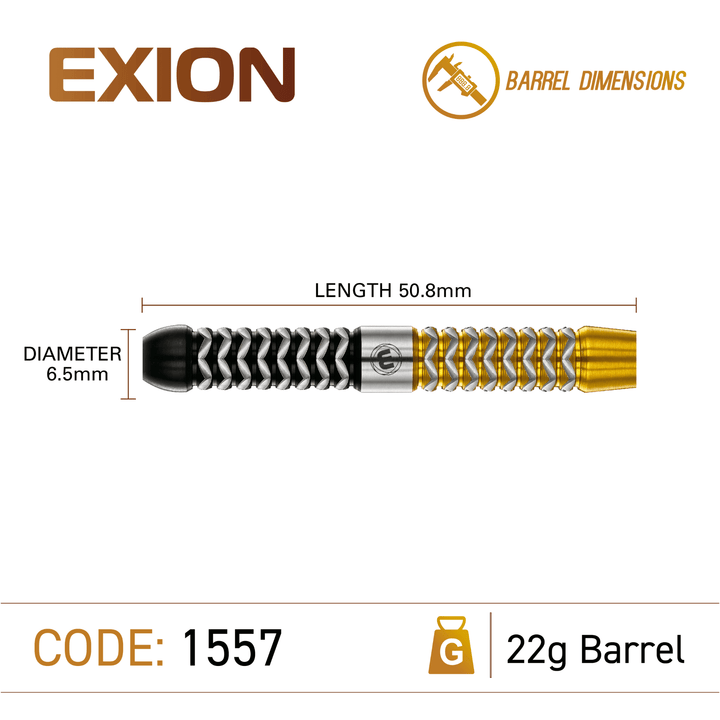 Winmau Exion Parallel Switch Point Steeldarts Maße 22g
