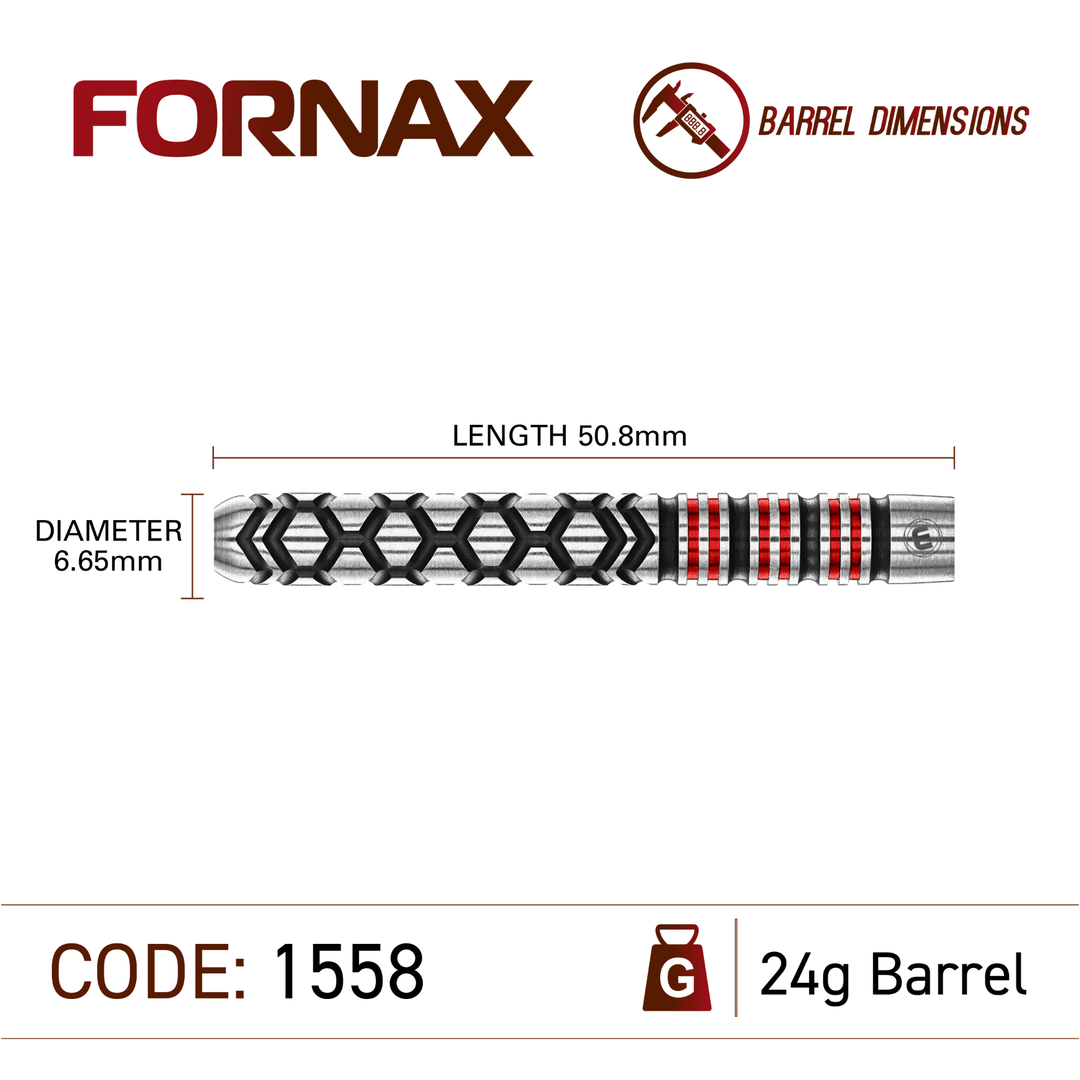 Winmau Fornax Parallel Switch Point Steeldarts Maße 24g