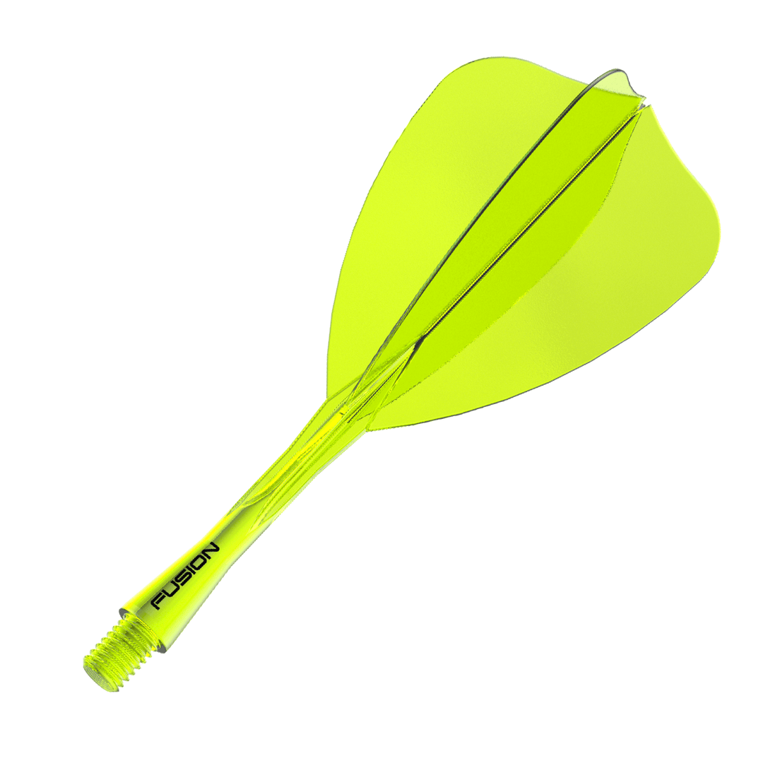 Winmau Fusion Integrated Flight System Arrow Neon Yellow