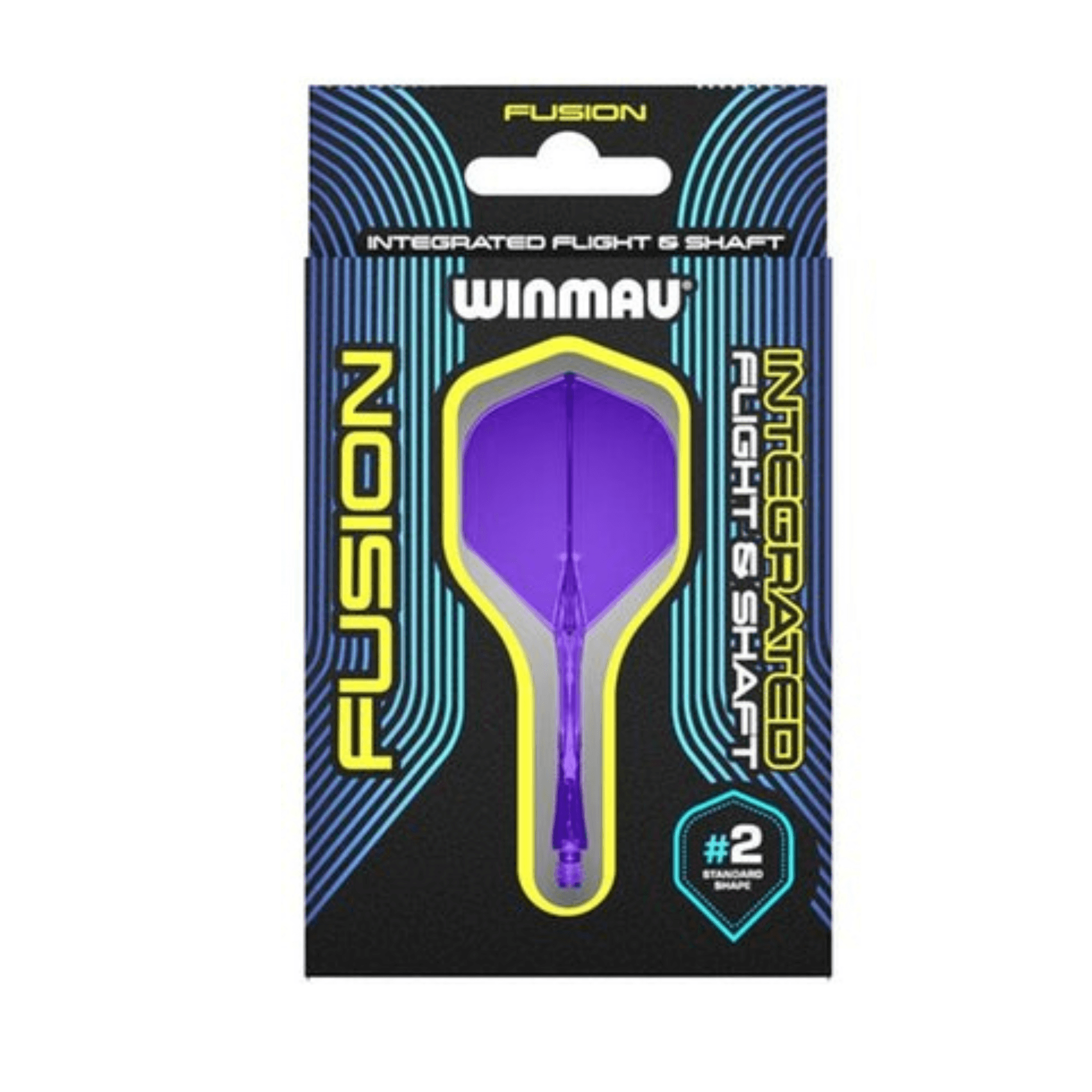 Winmau Fusion Integrated Flight System Purple Verpackung