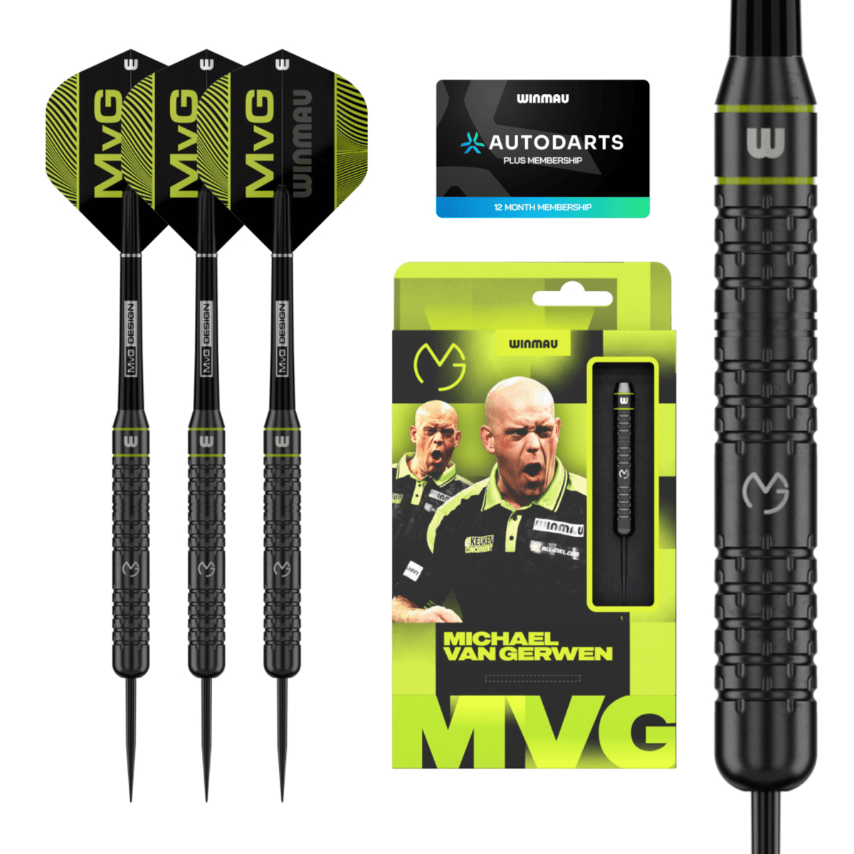 Winmau MVG Core Brass Steeldarts Verpackung