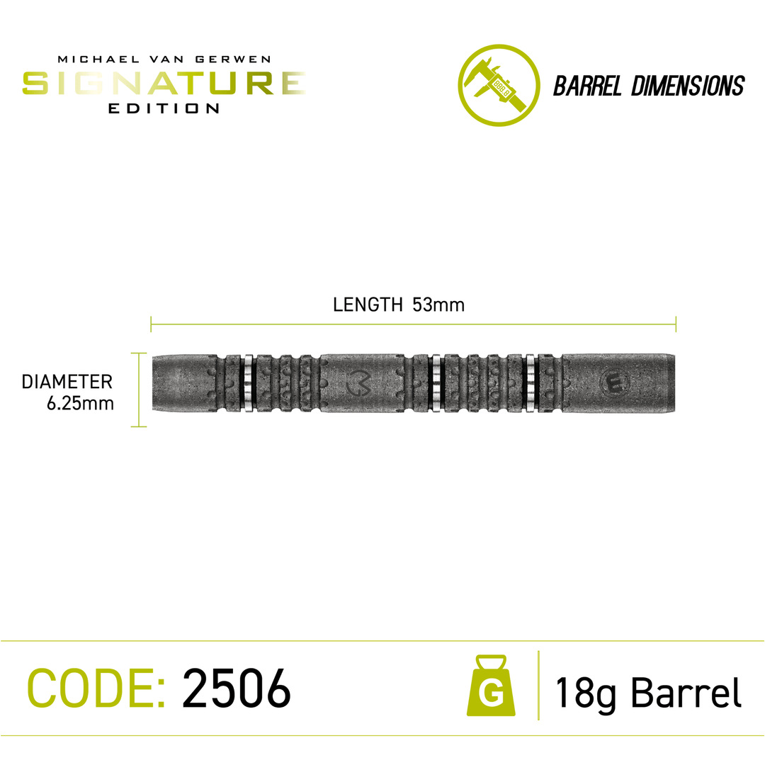 Winmau MVG Signature Edition Softdarts Maße