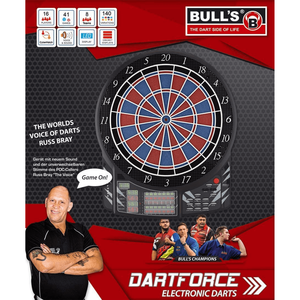 Bulls Dartforce RB Sound E-Dartboard Packung