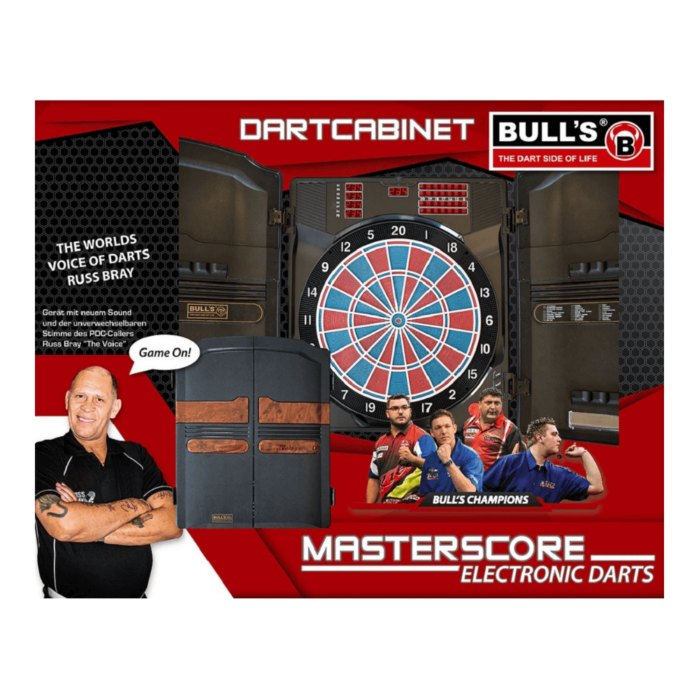 Bulls Master Score RB Sound E-Dartboard Verpackung
