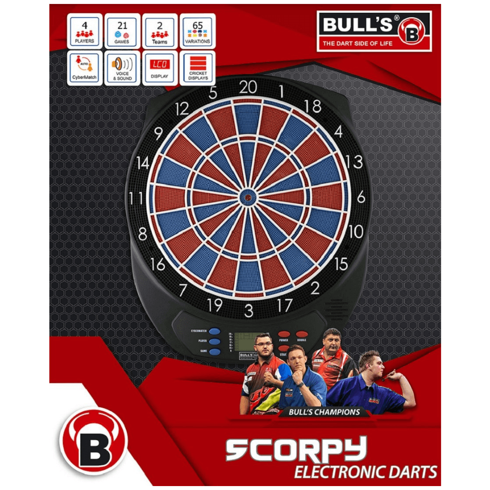 Bulls Scorpy E-Dartboard Verpackung