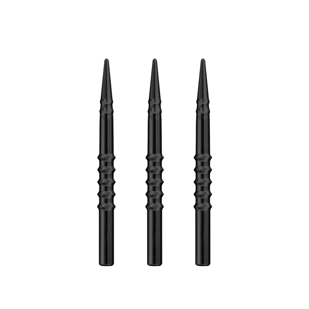 Harrows Machined Ridge Steeldart Spitzen Schwarz 