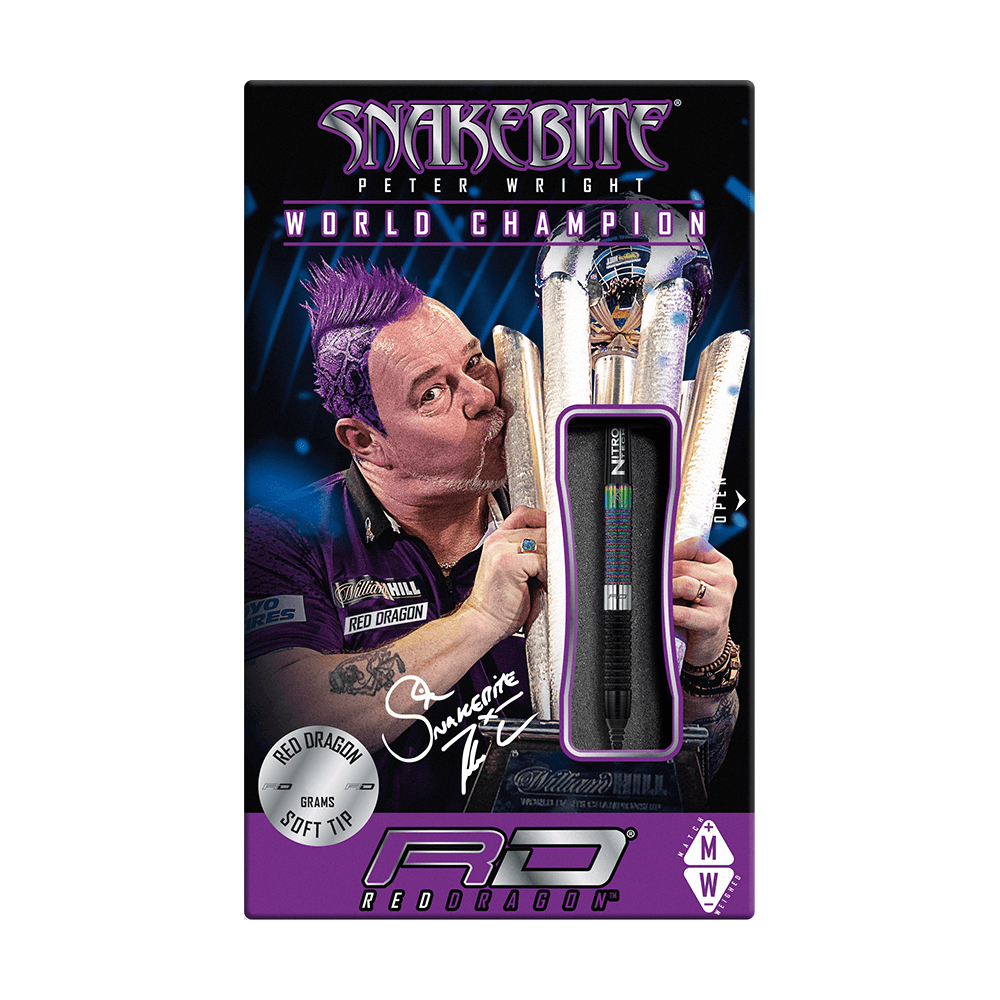 Red Dragon Peter Wright WC Diamond Edition Softdarts Verpackung 
