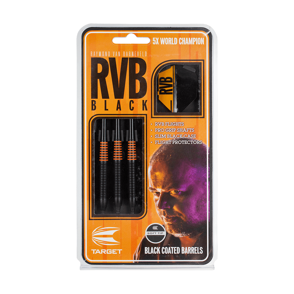 Target RVB Black Brass Softdarts Verpackung 