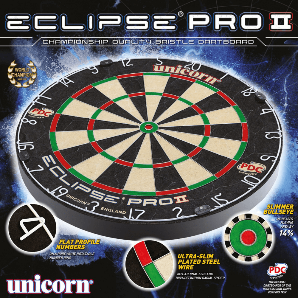 Unicorn Eclipse Pro 2 Dartboard Packung