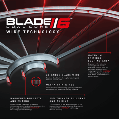 Winmau Blade 6 Dual Core Dartboard D2 